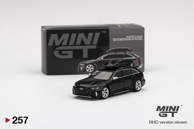 MINI GT Audi RS 6 Avant 4台セット Mini GT #MGT00257-R 1/64 Audi RS6 Avant Mythos Black Met.w/Roof