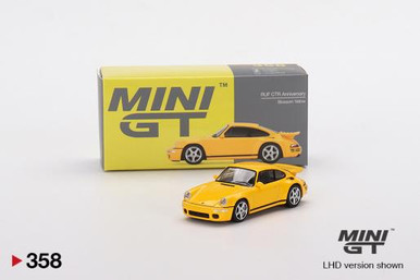 Mini GT #MGT00358 1/64 Porsche RUF CTR Anniversary-Bloom Yellow
