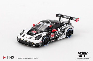 Mini GT #MGT1143 1/64 Porsche 911 GT3 R #77 AO Racing 2025 IMSA