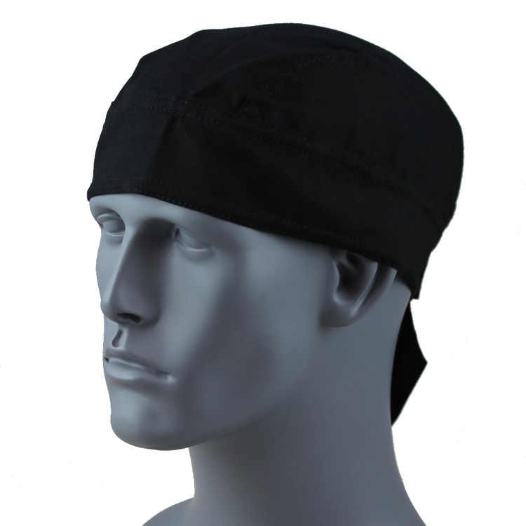 Fitted Black - Velcro Closure - Bald Head Store
