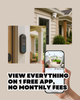 AIBASE 5MP Smart WiFi Video Doorbell with Person, Loitering & Package Detection (Includes WiFi Chime)