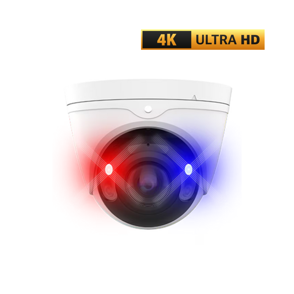 Copy of AIBASE 2K+ AI Active Deterrence Panoramic 180 Degree Ultra Wide Angle Full Color IP Turret, NDAA Compliant (CAM-IP3158W-180-PV-AI)