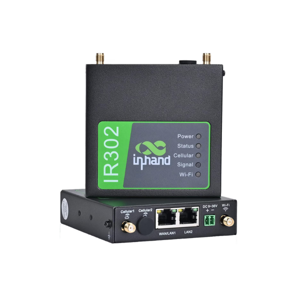 Inhand Networks IR302 IoT 4G Industrial Cellular Router (INHAND-IR302-FQ38-WLAN)