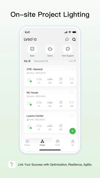 Lysora Cloud Networking Management Platform Mobile App