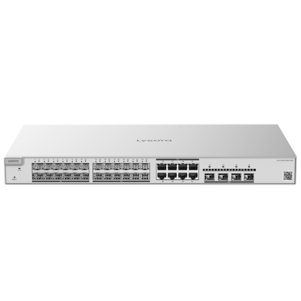 Lysora LS3-24SFP/8GT4XS Layer 3 Managed Switch with 24 x SFP Ports (8 x Combo Ports) and 4 x SFP+ Ports