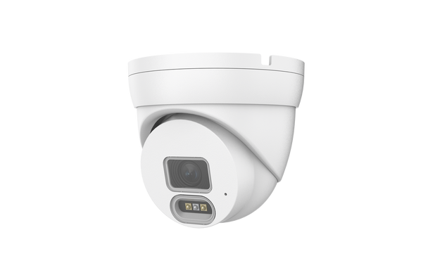 AIBASE 4K 8MP 24/7 Full Color Perimeter Protection IP Turret, NDAA Compliant (CAM-IP3128W-A-SI-28-AI)