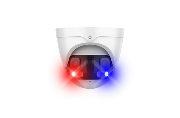 AIBASE 4K Active Deterrence Ultra Wide Dual-Lens 180° Panoramic IP Turret