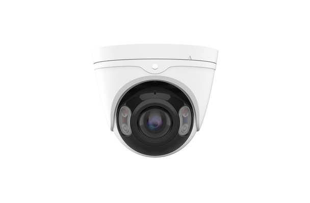 AIBASE 2K+ AI Active Deterrence Panoramic 180 Degree Ultra Wide Angle Full Color IP Turret, NDAA Compliant (CAM-IP3158W-180-PV-AI)