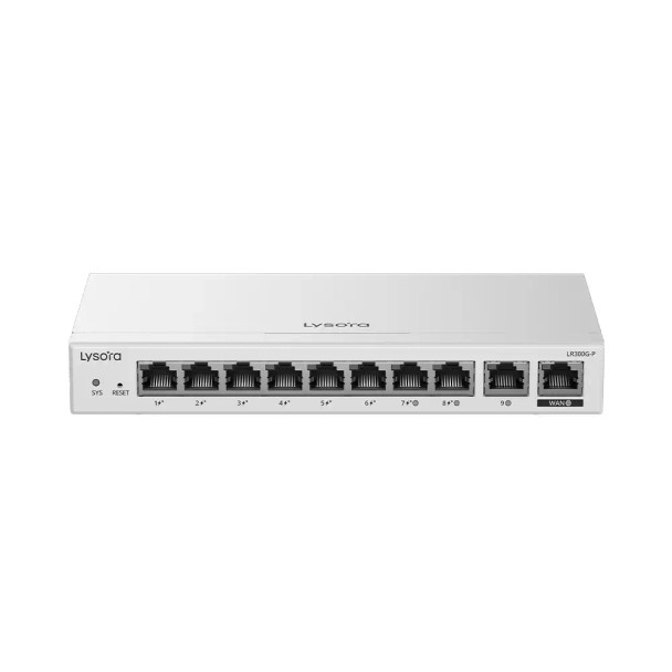 Lysora LR300G-P Desktop 10-port Full Gigabit Router