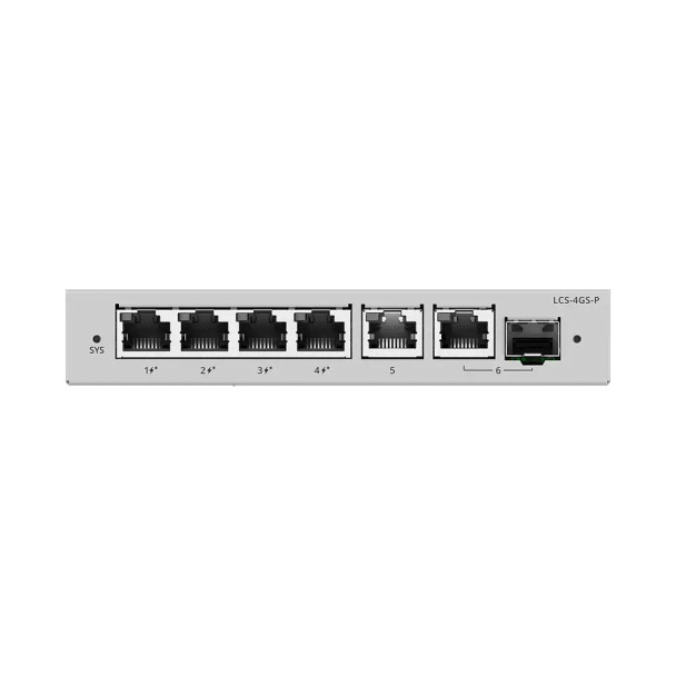 Lysora LCS-4GS-P 6-Port Gigabit Smart PoE+ Switch