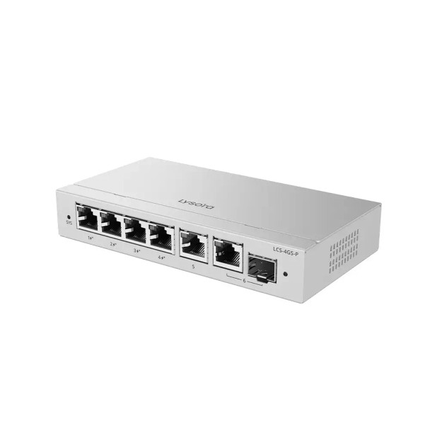 Lysora LCS-4GS-P 6-Port Gigabit Smart PoE+ Switch