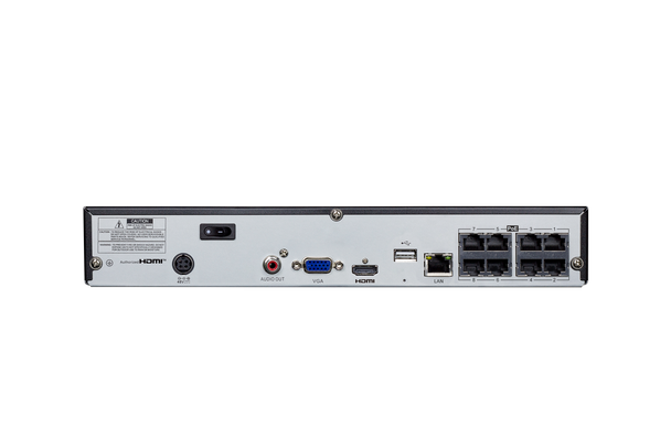 NVR-3108-8P-AI AIBASE 8 channel NVR back