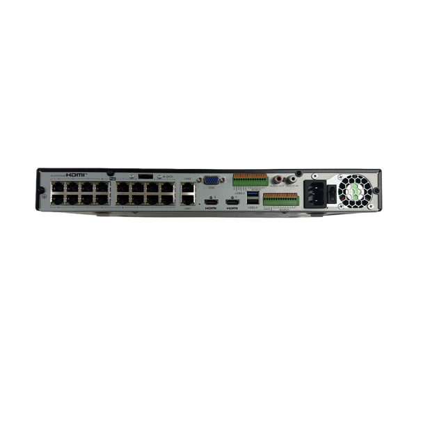 AIBASE 16 Channel Plug & Play 4K Network Video Recorder with 16 built-in POE Ports, 2HDDs PRO Version (NDAA Compliant)