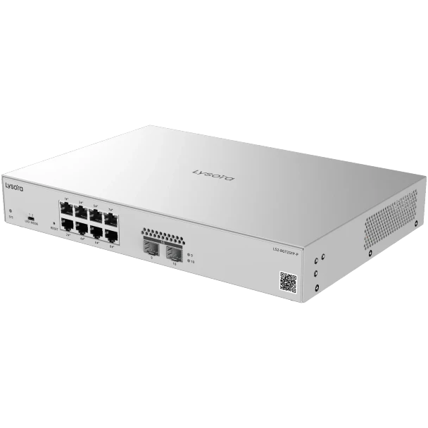 Lysora LS2-8GT2SFP-P 8-Port Gigabit L2 Managed PoE+ Switch