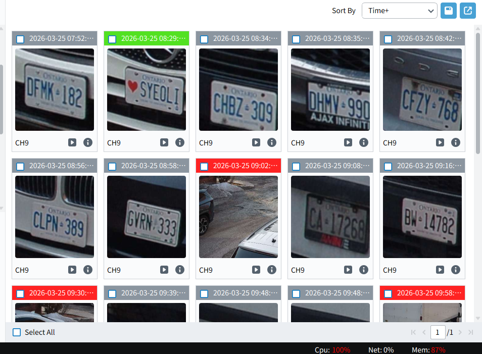 AIBASE lpr camera allow block list database