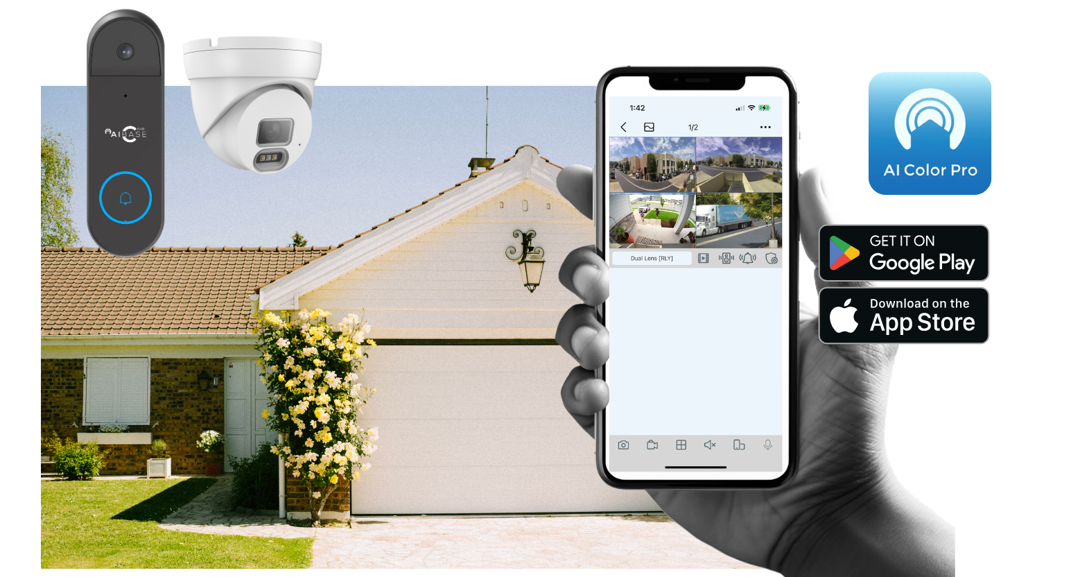 Example 9:16 full-body view from the HA-DB-35 doorbell camera