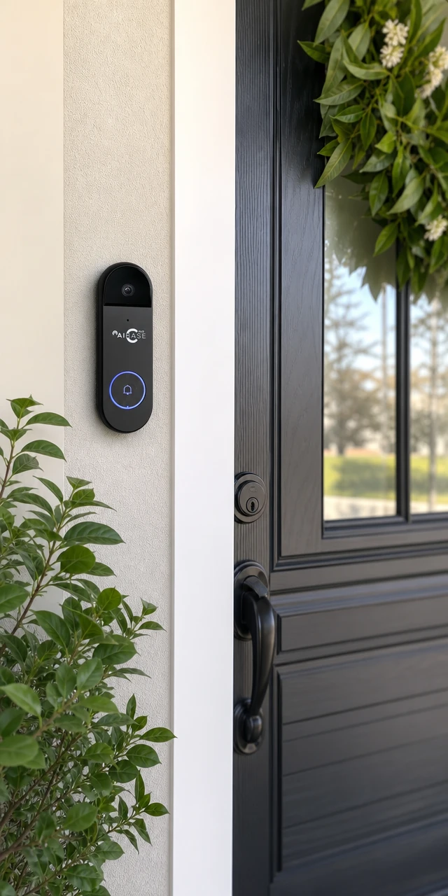 Unlock a connected door through the AI Color Pro mobile app