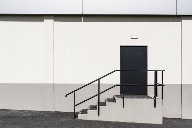 Warehouse side door secured with the HA-DB-35