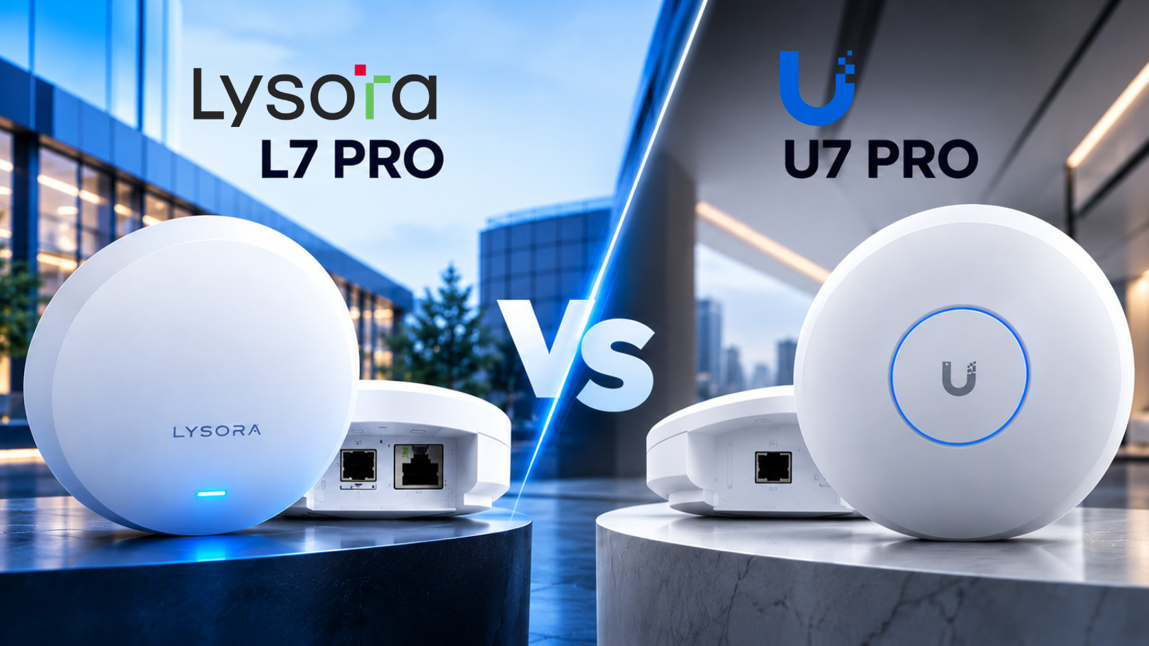 Lysora L7 Pro versus UniFi U7 Pro technology guide cover