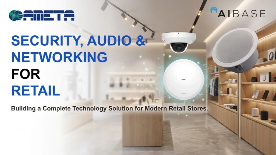 Retail security audio and networking solution
