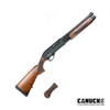 Canuck Regulator/Defender Combo Pump Action Shotgun, 12 Gauge, 3", 14" Barrel, Wood Bird Head Style Grip and Fixed Stock