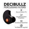 Decibullz Custom Molded Percussive Shooting Filter Ear Plugs