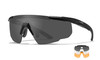 Wiley-X Saber Advanced Three Lens Interchangeable Safety Glasses