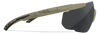 Wiley-X Saber Advanced Three Lens Interchangeable Safety Glasses Tan Frame