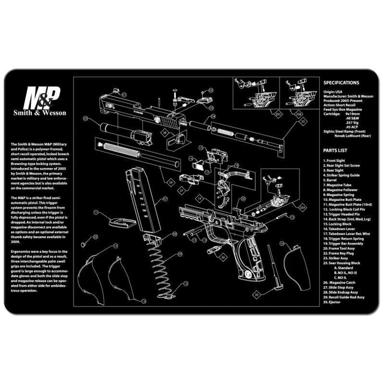 Smith & Wesson M&P TekMat Cleaning Mat