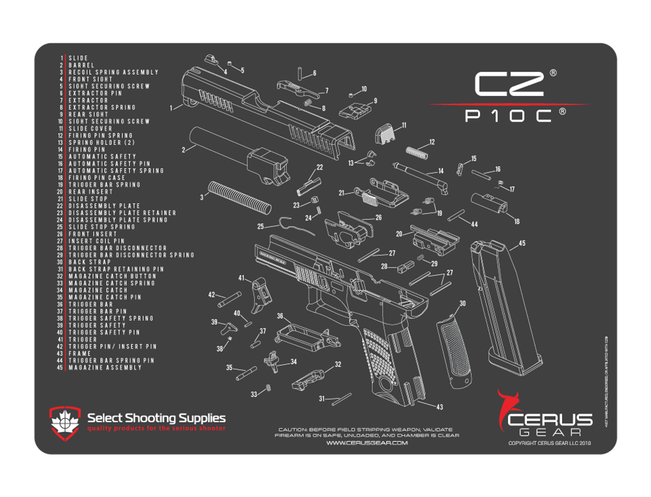 CZ® P-10C® SCHEMATIC PROMAT