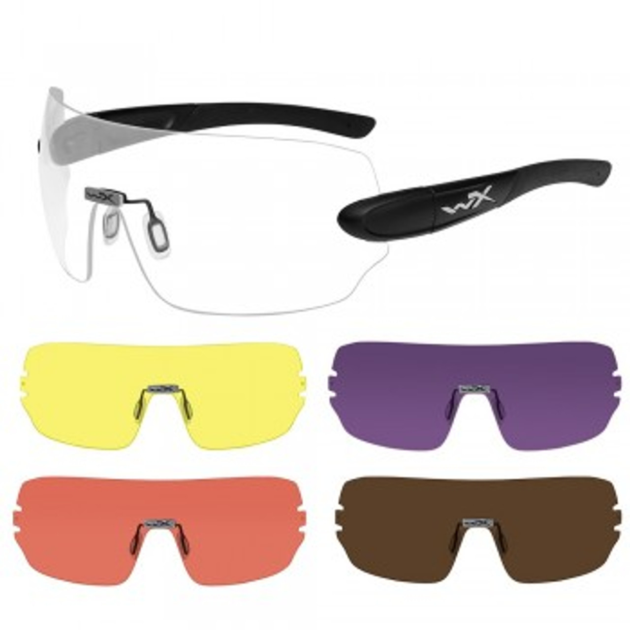 Wiley-X Detection 5 Five Lens Interchangeable Safety Glasses