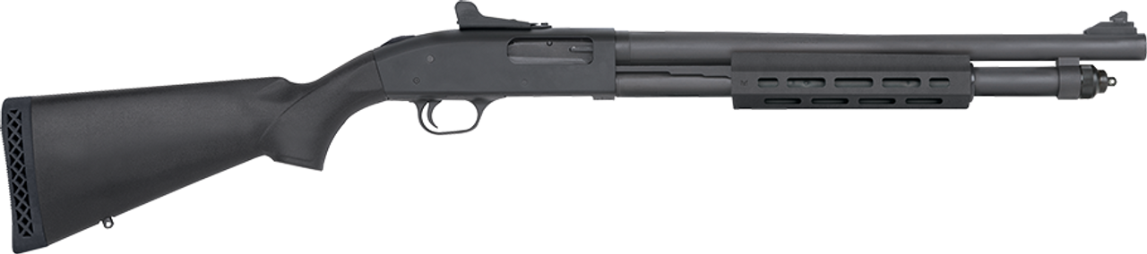 Mossberg 590A1 M-Lok Forend, Ghost Ring Sights, 6+1 12ga, 2 3/4" or 3" chamber, 18.5" Barrel