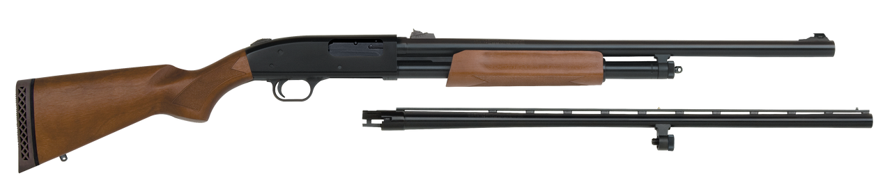Mossberg 500 All Purpose Field Combo (Turkey/Deer) 12ga 2 3/4" or 3" Chamber, 28" Smooth Bore Barrel and 24" Rifled Barrel, Wood Stock