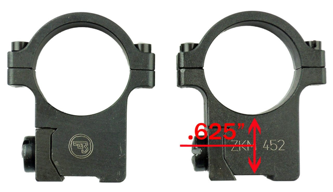 CZ Scope Ring Mount 1" - 452, 455, 457, 512