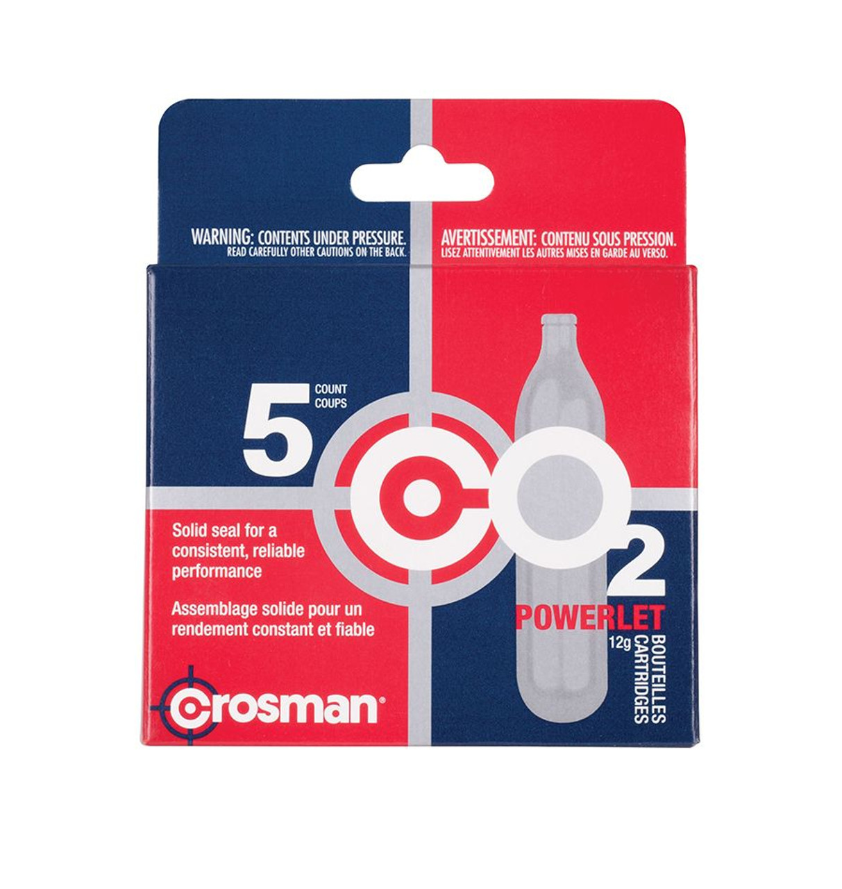 Crosman Powerlet® 12g CO2 Cartridges 5 count