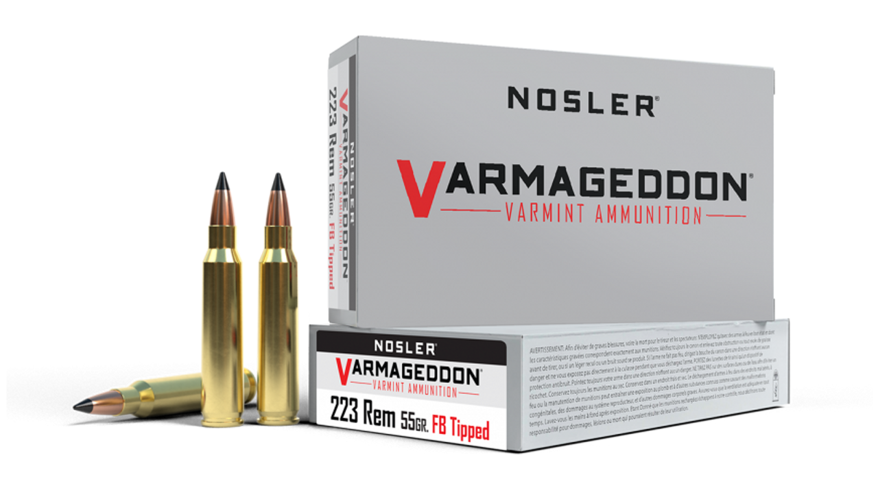 Nosler 223 Remington 55gr fb Tipped Varmageddon