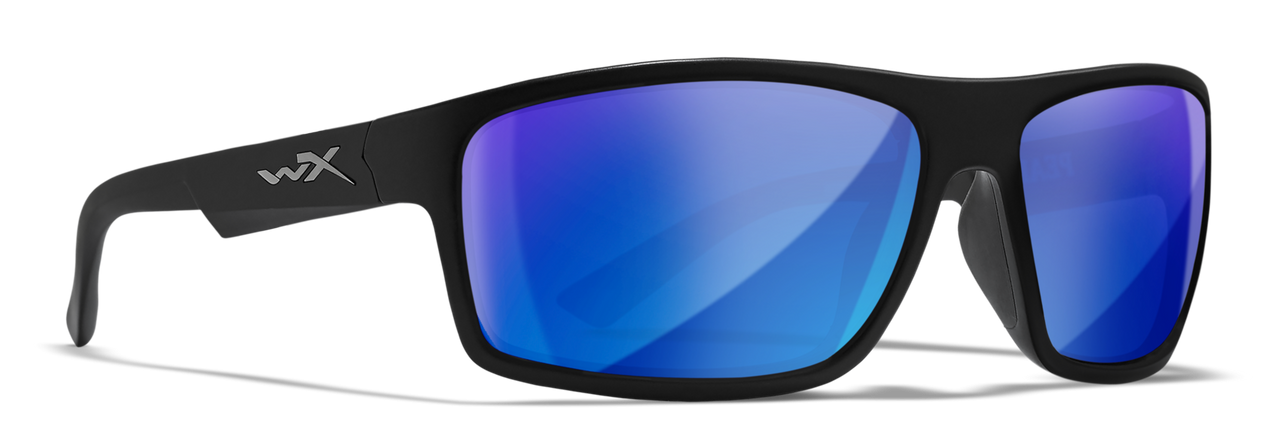 Wiley-X Peak Captivate Polarized Blue Mirror Safety Glasses