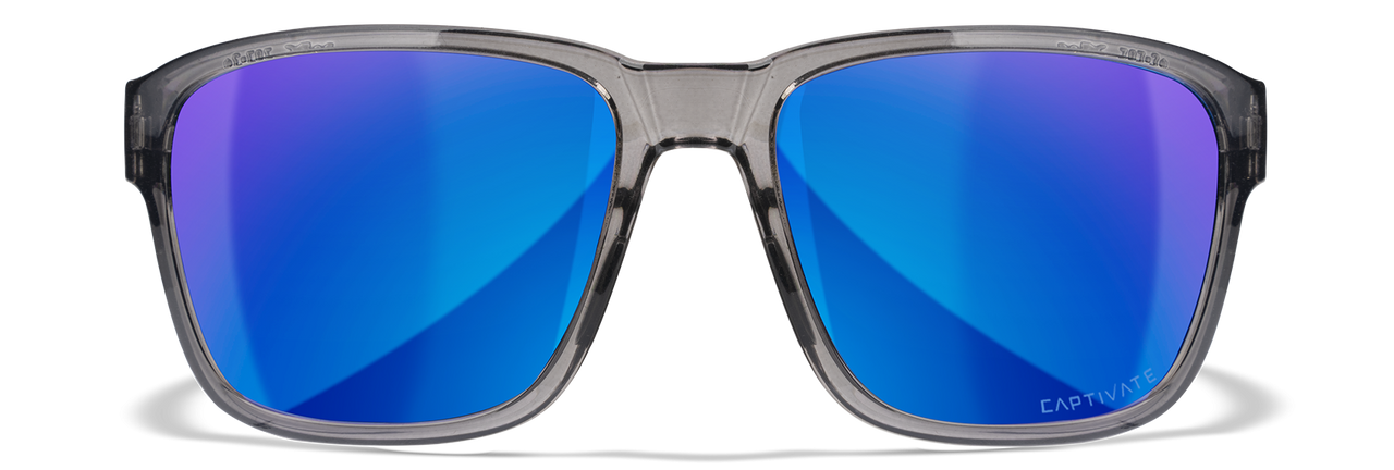 Wiley-X Trek Captivate Polarized Blue Mirror Safety Glasses