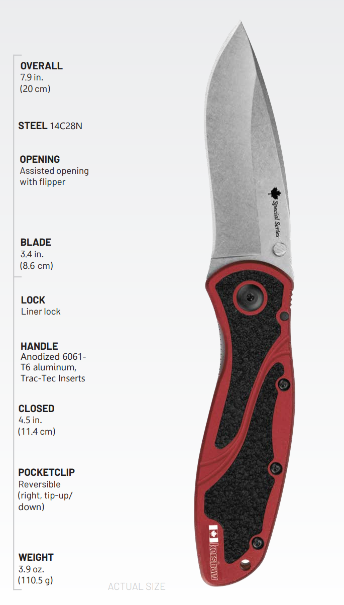 Kershaw Blur - Red