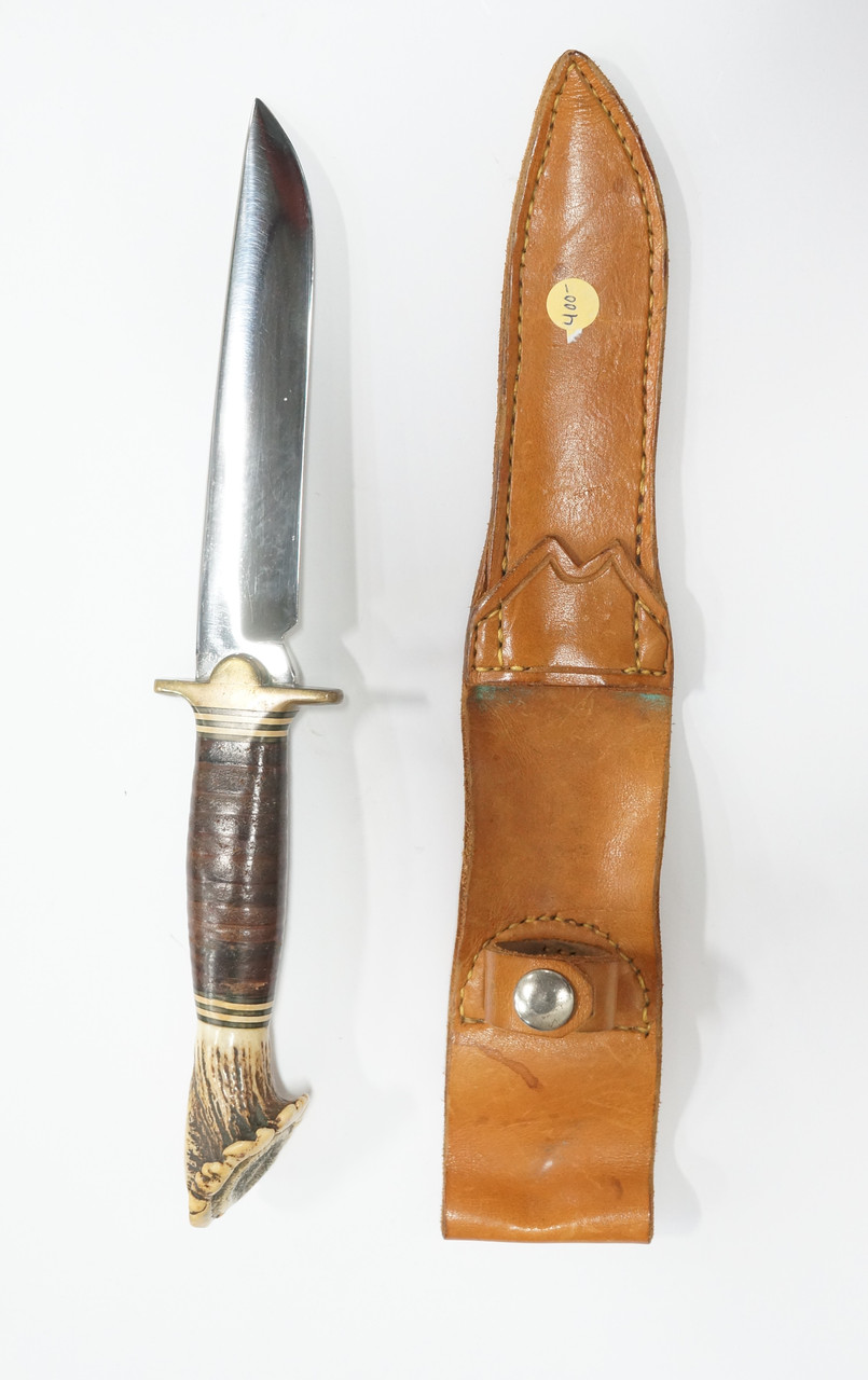 Preowned Custom Knife - 6" Blade with Belt Sheath