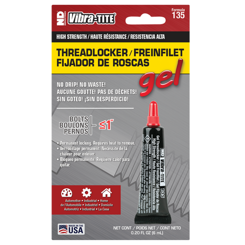 Vibra-Tite 135 High Strength Gel Threadlocker Vibra-Tite 135 High Strength Gel Threadlocker