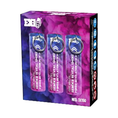 Enola Gaye - EG25 Gender Reveal Micro Smoke (3-Pack) Enola Gaye - EG25 Gender Reveal Micro Smoke (3-Pack)