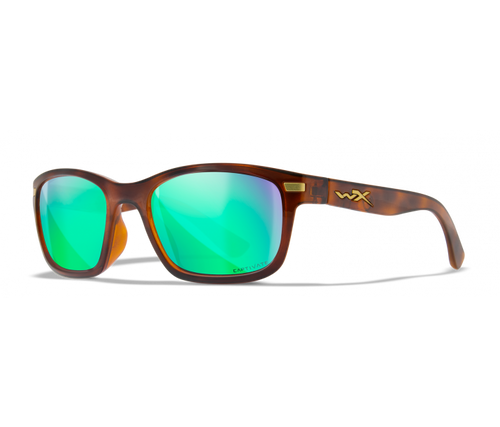 Wiley-X Helix Captivate Polarized Green Mirror Gloss Demi Frame Wiley-X Helix Captivate Polarized Green Mirror Gloss Demi Frame