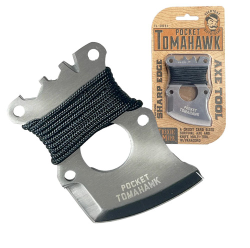 Pocket Tomahawk Axe Tool With Paracord Pocket Tomahawk Axe Tool With Paracord