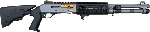 Canuck TacOp Elite Gray-Gold 12ga Semi-Auto Shotgun