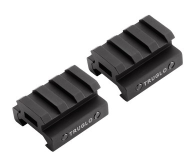 TRUGLO PICATINNY RISER MOUNT - 2-PIECE - 0.5" HEIGHT