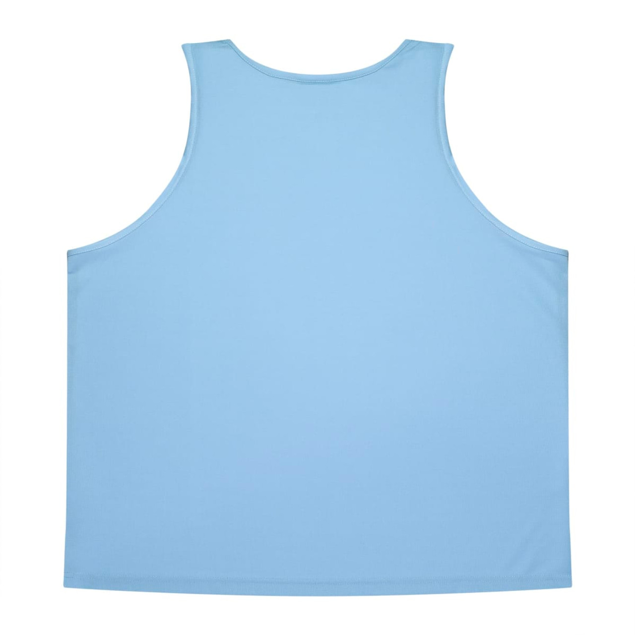 A light blue men's singlet featuring a simple design with no visible branding.