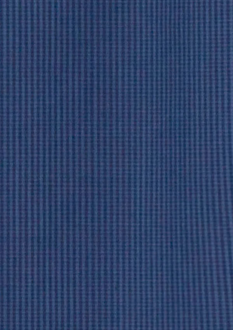 A fabric swatch in a micro check pattern, featuring shades of dark blue.