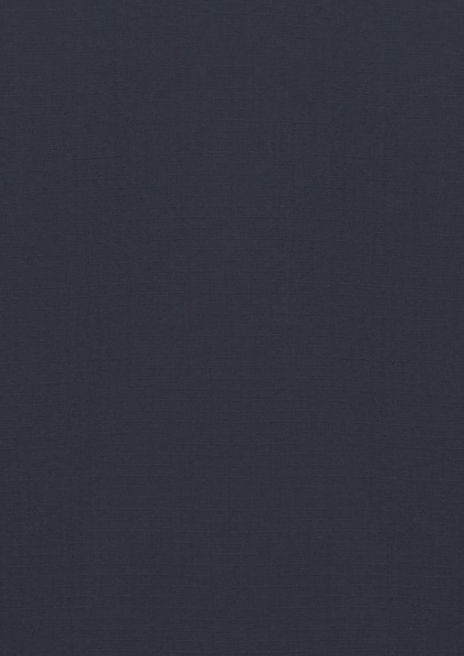 A dark navy blue short sleeve shirt with a logo, designed for rugged outdoor use.