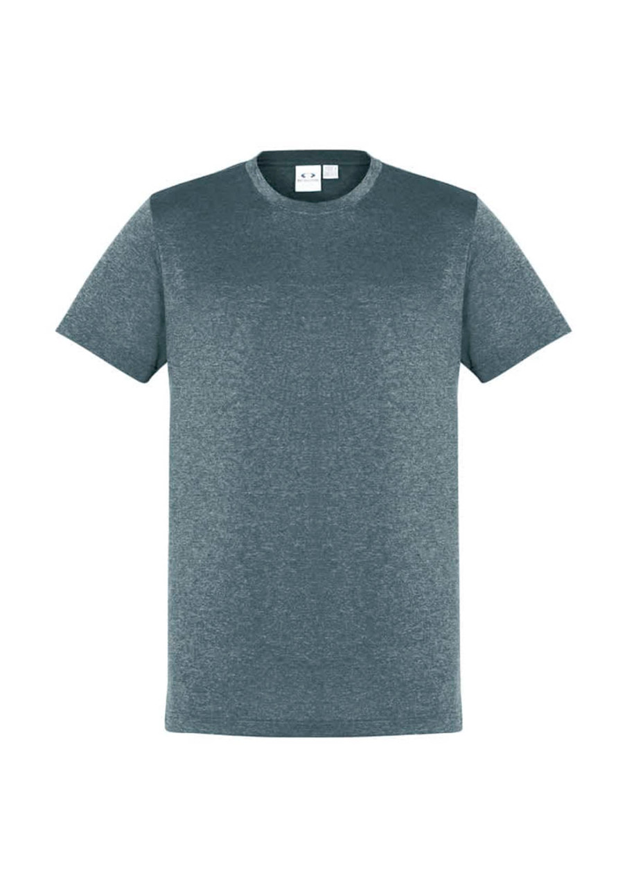 Men's short sleeve tee in a charcoal grey colour, featuring a logo on the label and a classic fit.